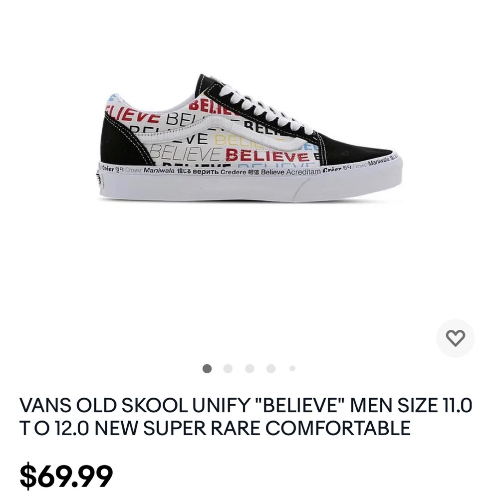 Vans Old SKOOL (Believe) NEW